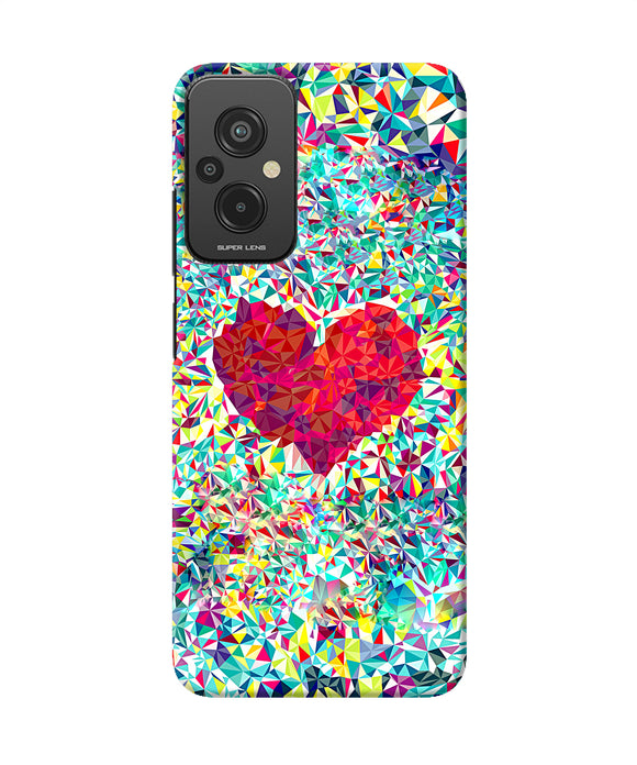 Red heart print Redmi 11 Prime 5G Back Cover