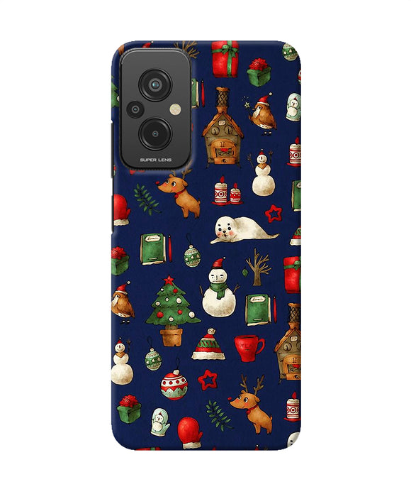 Canvas christmas print Redmi 11 Prime 5G Back Cover