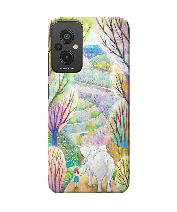 Natual elephant girl Redmi 11 Prime 5G Back Cover