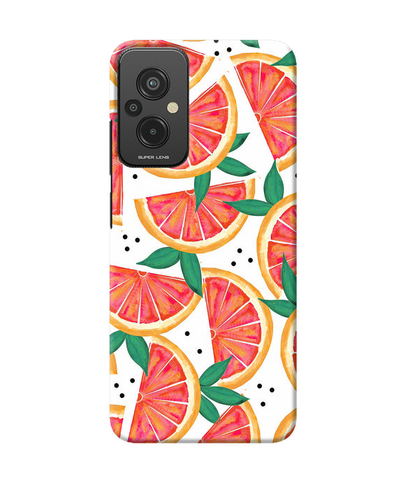 Abstract orange print Redmi 11 Prime 5G Back Cover