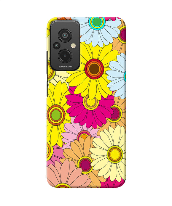 Abstract colorful flowers Redmi 11 Prime 5G Back Cover