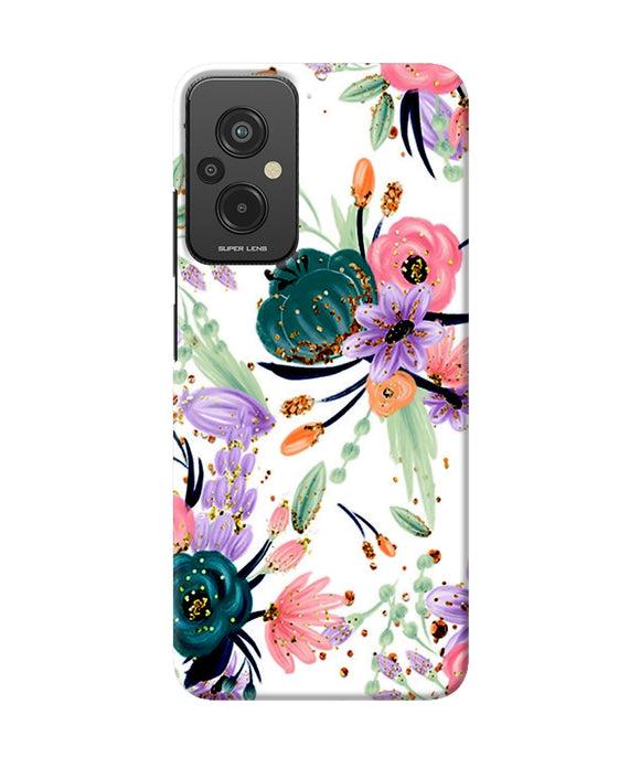 Abstract flowers print Redmi 11 Prime 5G Back Cover
