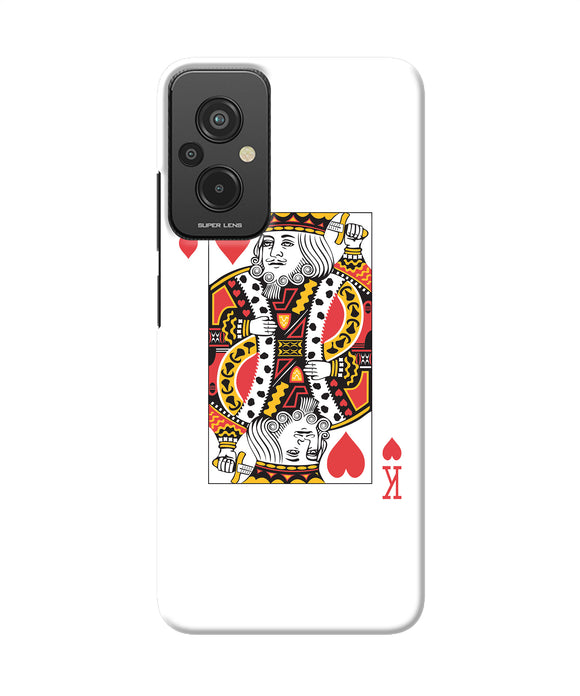 Heart king card Redmi 11 Prime 5G Back Cover