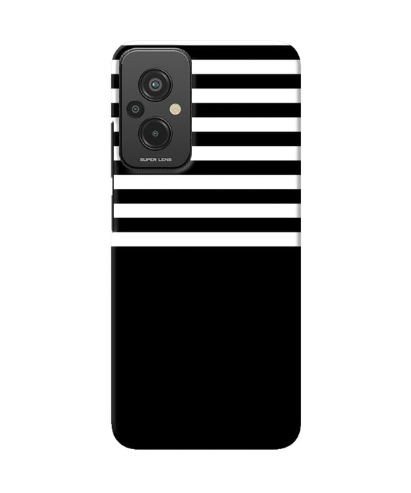 Black and white print Redmi 11 Prime 5G Back Cover