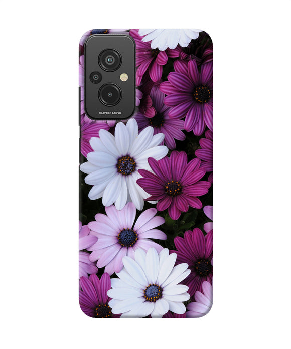 White violet flowers Redmi 11 Prime 5G Back Cover