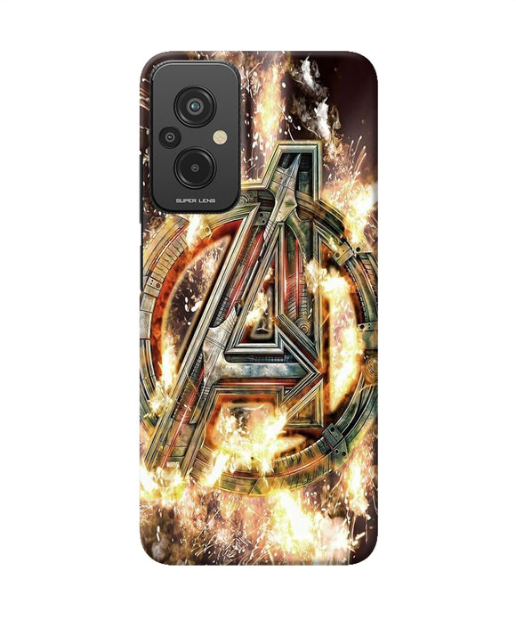 Avengers burning logo Redmi 11 Prime 5G Back Cover