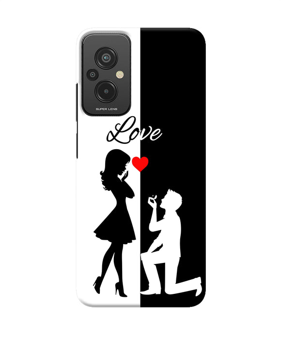 Love propose black and white Redmi 11 Prime 5G Back Cover