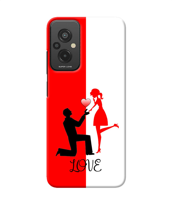 Love propose red and white Redmi 11 Prime 5G Back Cover