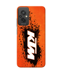 KTM black spray Redmi 11 Prime 5G Back Cover