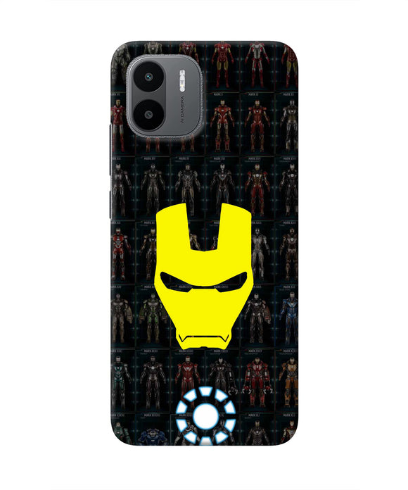Iron Man Suit Redmi A1 Real 4D Back Cover