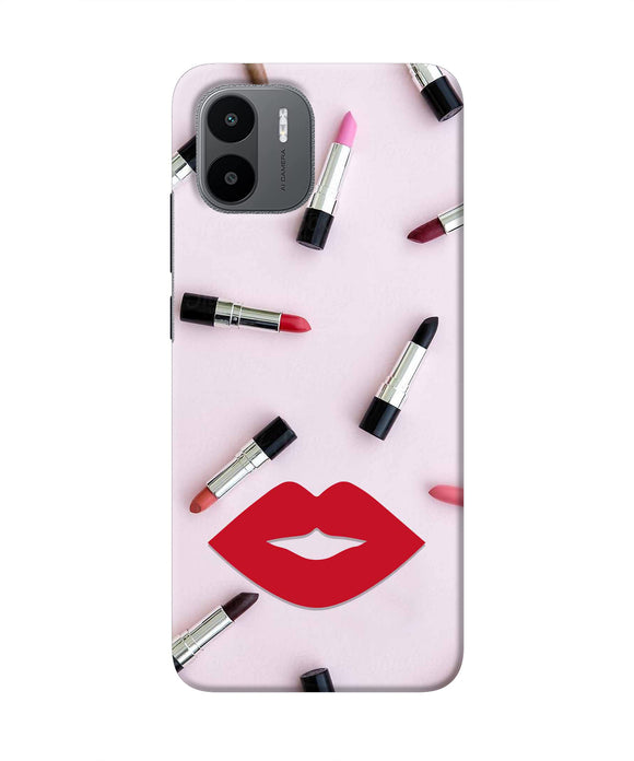 Lips Lipstick Shades Redmi A1 Real 4D Back Cover