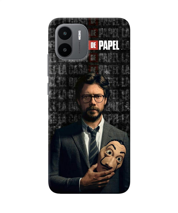 Money Heist Professor with Mask Redmi A1 Back Cover