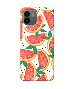 Abstract orange print Redmi A1 Back Cover