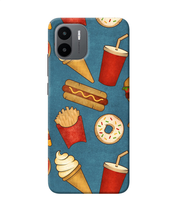 Abstract food print Redmi A1 Back Cover