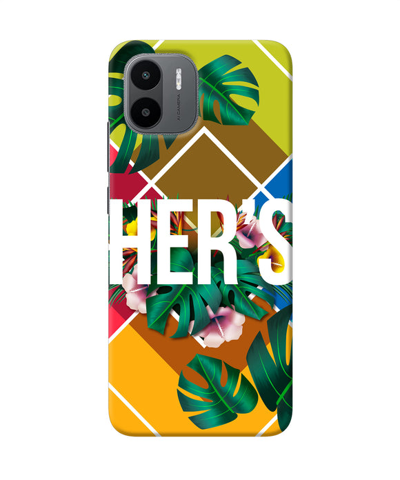 His her two Redmi A1 Back Cover