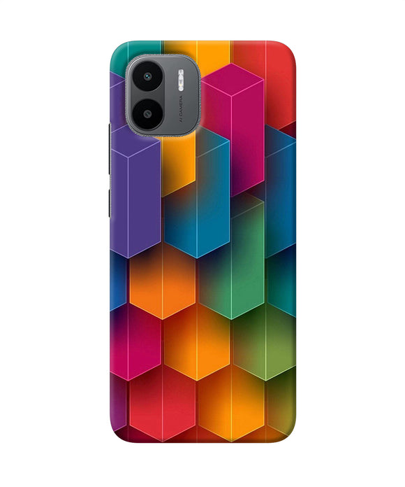 Abstract rectangle print Redmi A1 Back Cover