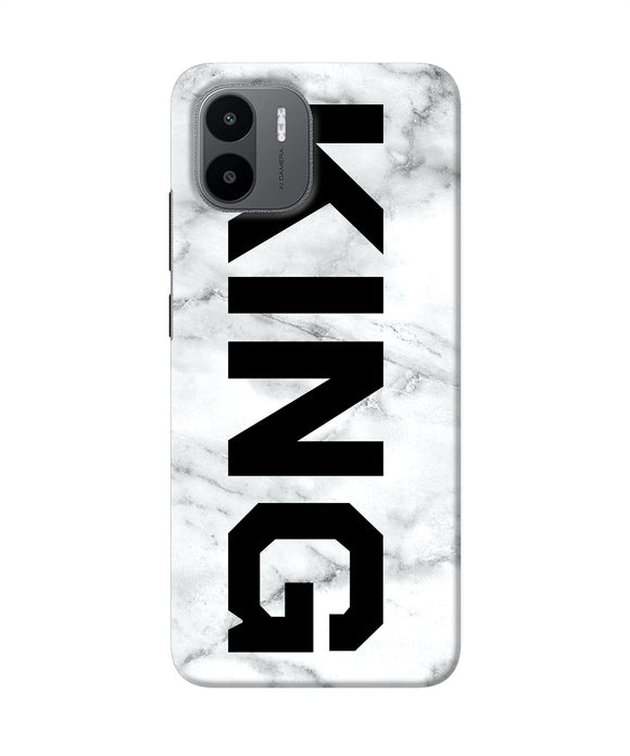 King marble text Redmi A1 Back Cover
