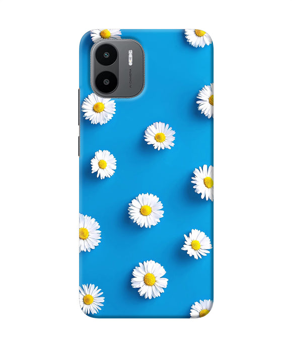 White flowers Redmi A1 Back Cover