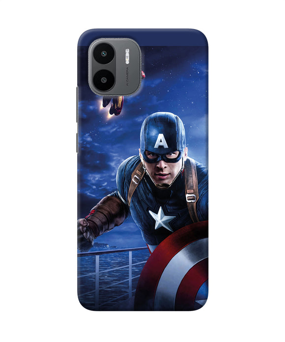 Captain with ironman Redmi A1 Back Cover