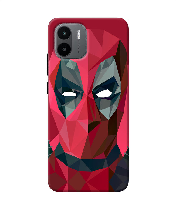 Abstract deadpool full mask Redmi A1 Back Cover