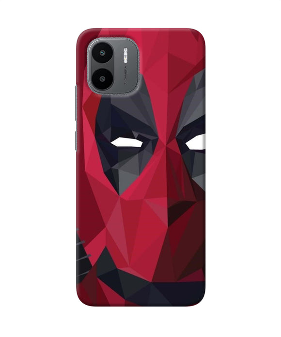 Abstract deadpool half mask Redmi A1 Back Cover