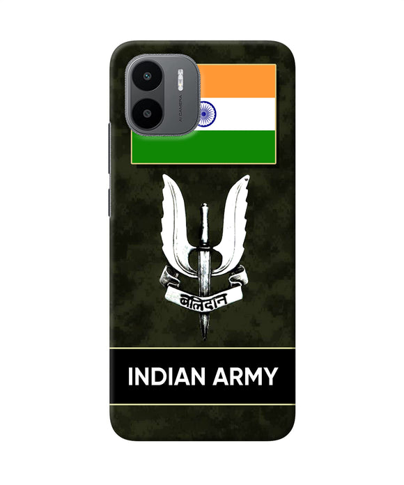 Indian flag balidan logo Redmi A1 Back Cover