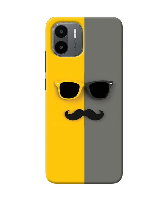 Mustache glass Redmi A1 Back Cover