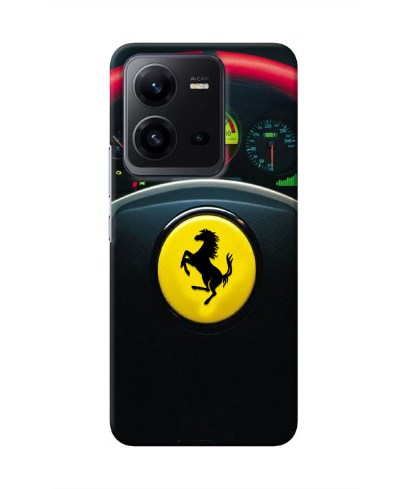 Ferrari Steeriing Wheel Vivo V25 5G Real 4D Back Cover