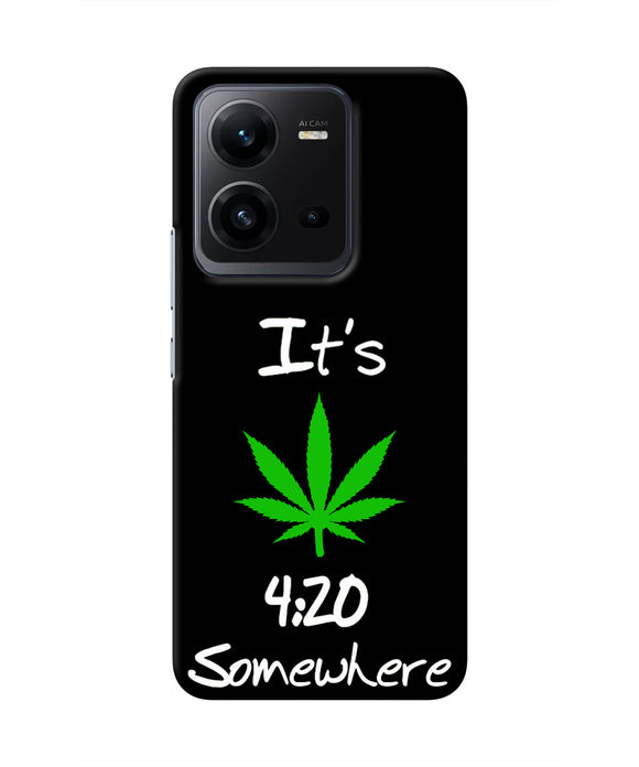 Weed Quote Vivo V25 5G Real 4D Back Cover