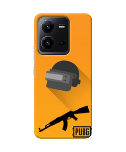 PUBG Helmet and Gun Vivo V25 5G Real 4D Back Cover