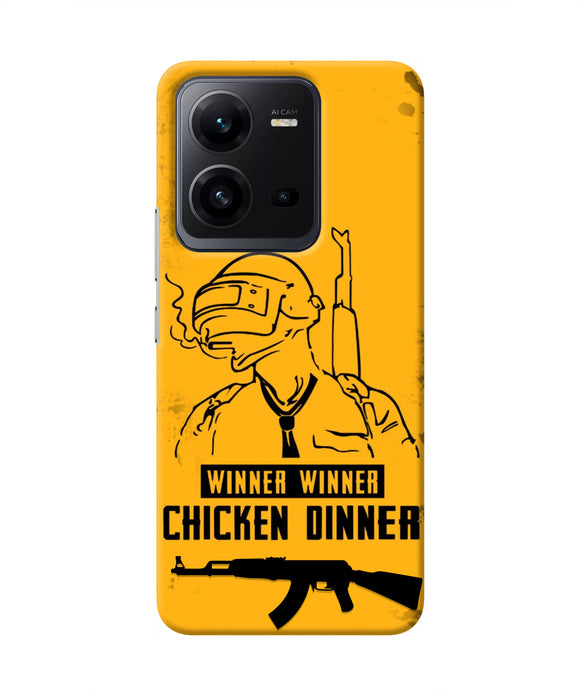 PUBG Chicken Dinner Vivo V25 5G Real 4D Back Cover