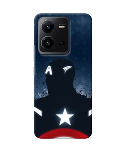 Captain america Shield Vivo V25 5G Real 4D Back Cover