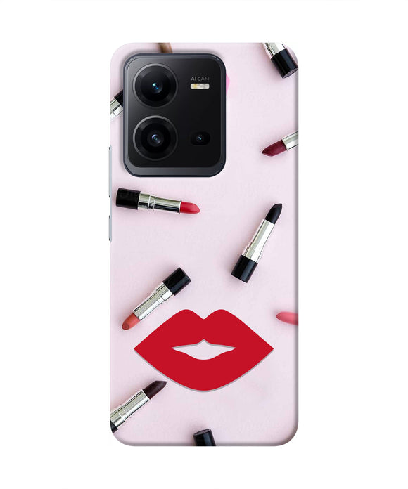 Lips Lipstick Shades Vivo V25 5G Real 4D Back Cover