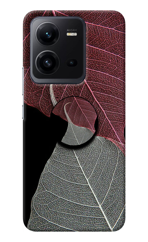 Leaf Pattern Vivo V25 5G Pop Case