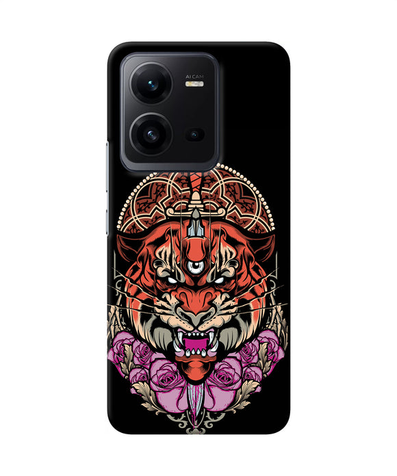 Abstract tiger Vivo V25 5G Back Cover