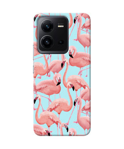 Abstract sheer bird print Vivo V25 5G Back Cover