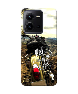 Ride more worry less Vivo V25 5G Back Cover