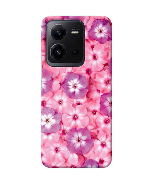 Natural pink flower Vivo V25 5G Back Cover