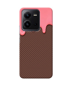 Waffle cream biscuit Vivo V25 5G Back Cover