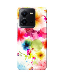 Flowers print Vivo V25 5G Back Cover