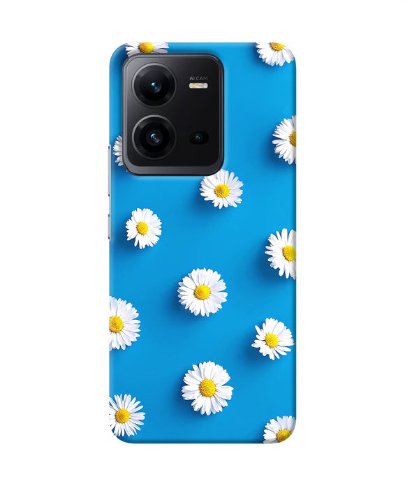 White flowers Vivo V25 5G Back Cover