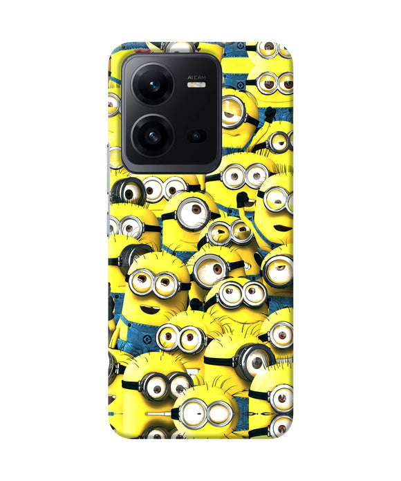 Minions mini crowd Vivo V25 5G Back Cover