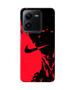 Nike red black poster Vivo V25 5G Back Cover