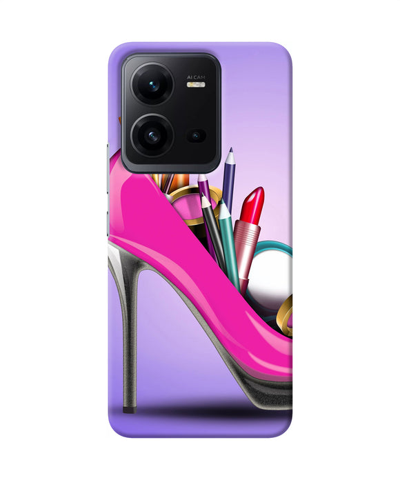 Makeup heel shoe Vivo V25 5G Back Cover