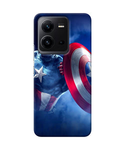 Captain america on sky Vivo V25 5G Back Cover