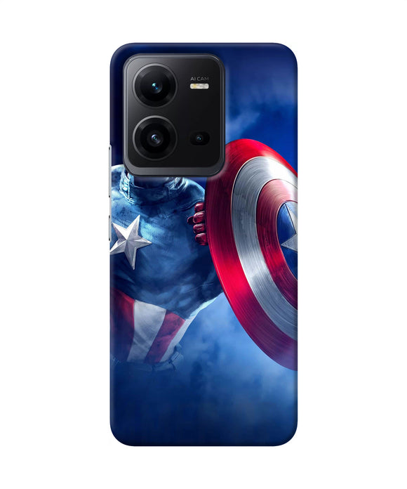 Captain america on sky Vivo V25 5G Back Cover