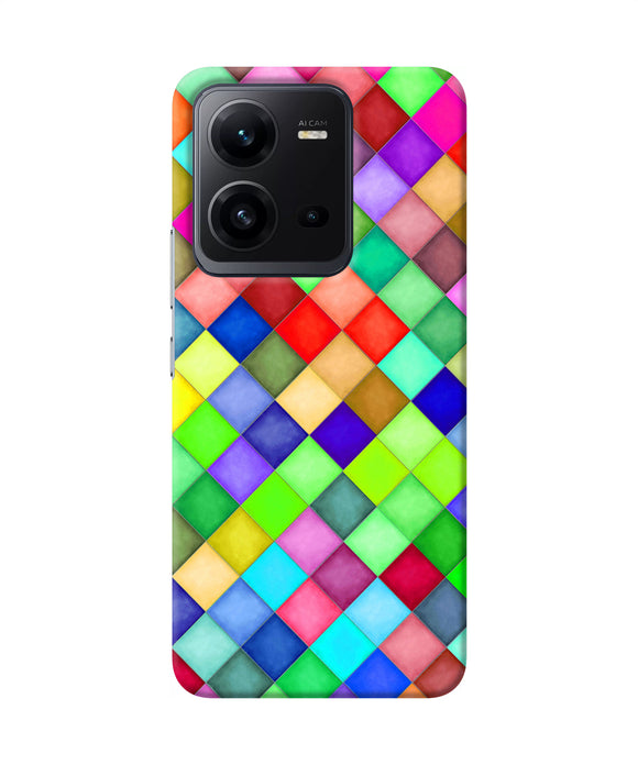 Abstract colorful squares Vivo V25 5G Back Cover