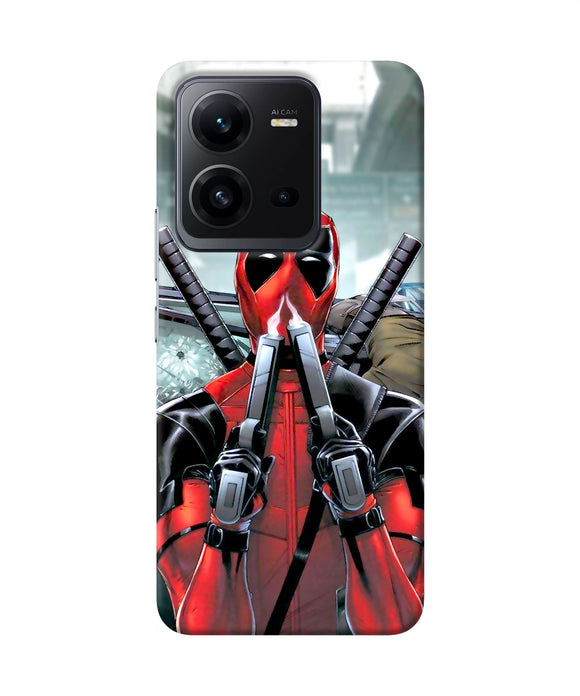 Deadpool with gun Vivo V25 5G Back Cover