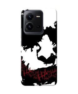 Black and white joker rugh sketch Vivo V25 5G Back Cover