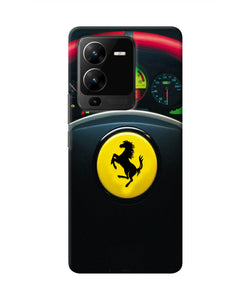 Ferrari Steeriing Wheel Vivo V25 Pro 5G Real 4D Back Cover